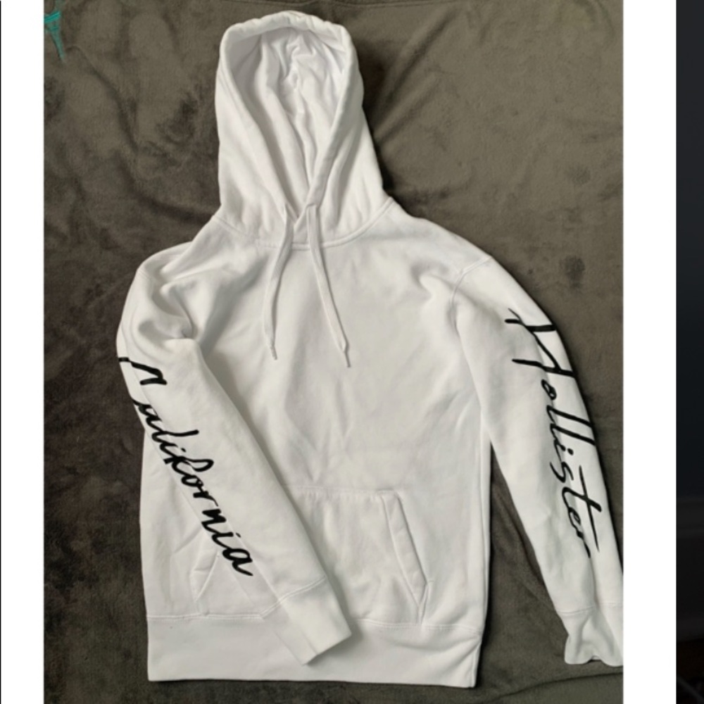 White Hollister hoodie